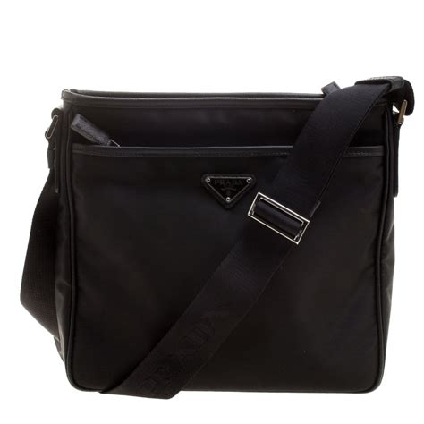 prada black nylon messenger bag review hd authentic|Prada shoulder crossbody bag.